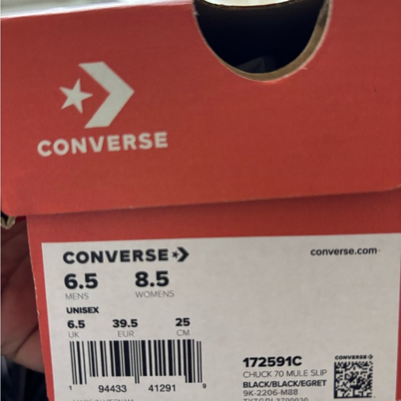Converse Chuck Mule Slip Sneakers (Black) - Picture 4 of 5